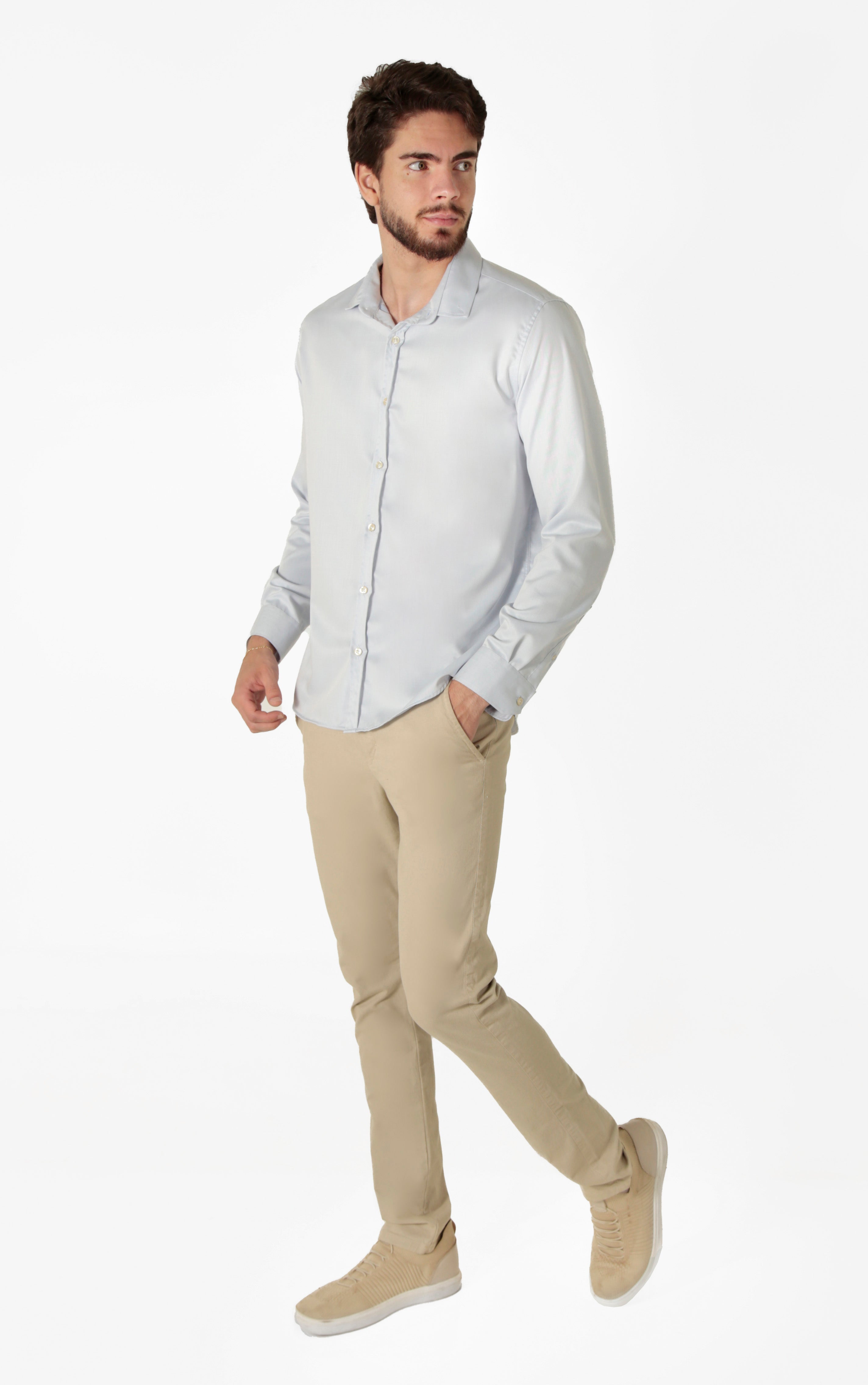 Camisa Manga Longa Slim