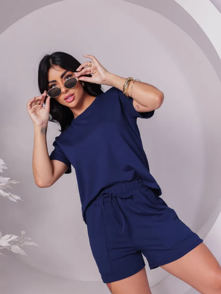 Conjunto Short e blusa Moletinho