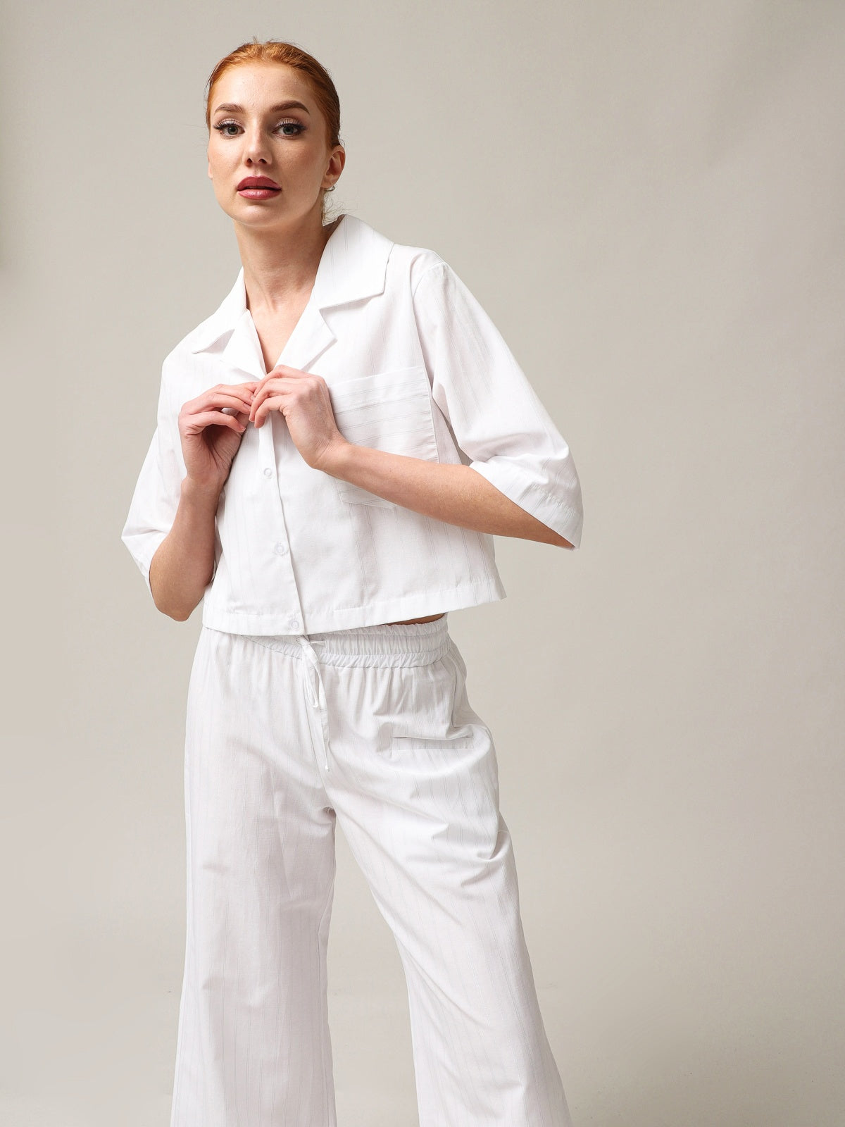 Camisa Curta Casual Feminina