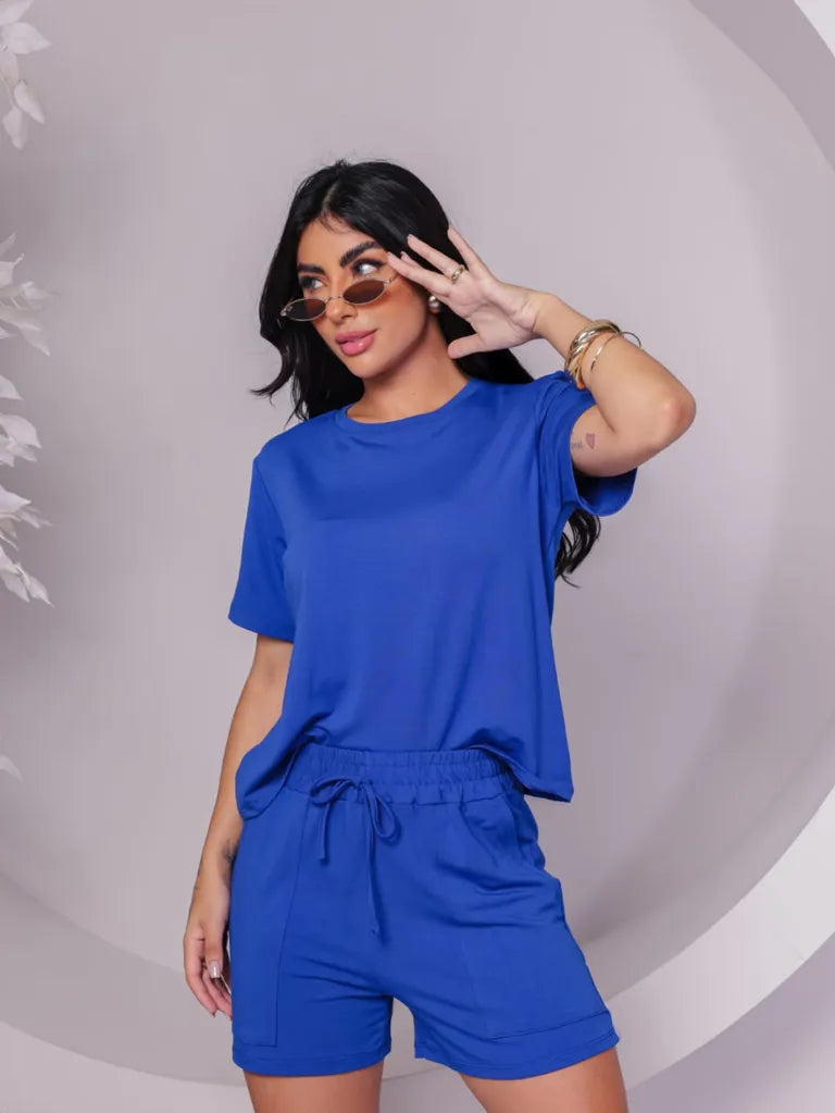 Conjunto Short e blusa Moletinho