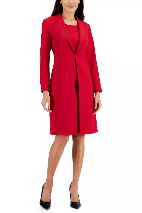 Le Suit Crepe Topper Jacket & Vestido Tubinho Terno