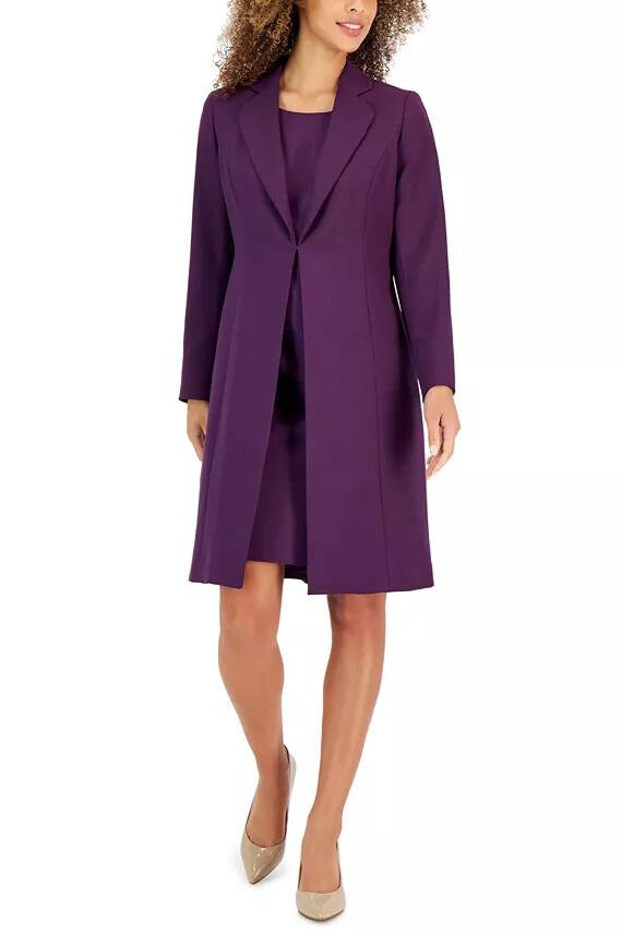 Le Suit Crepe Topper Jacket & Vestido Tubinho Terno