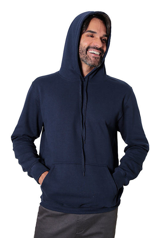 Moletom Hoddie Canguru Liso Felpado 2 Cabos