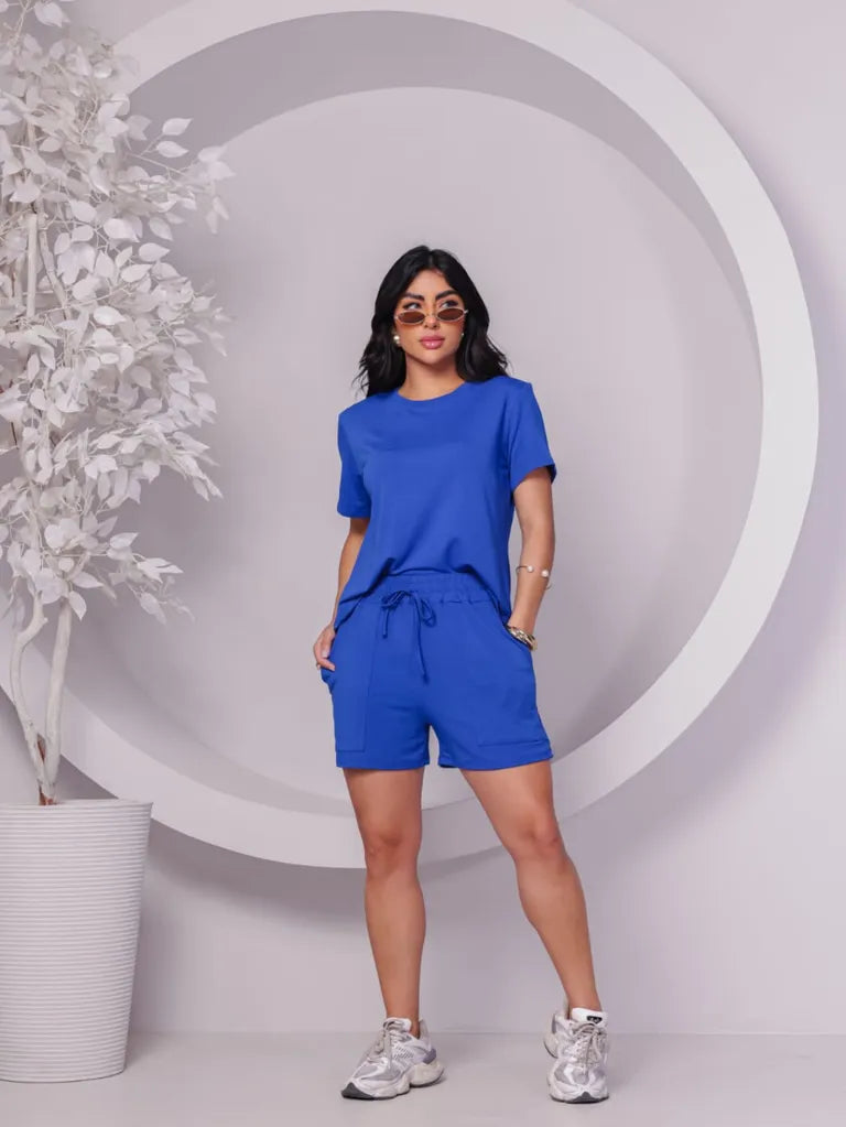 Conjunto Short e blusa Moletinho