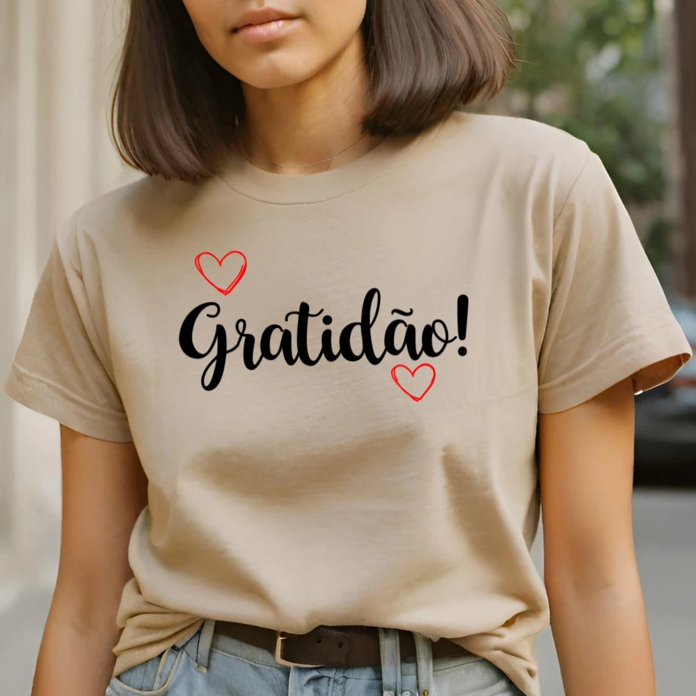 Camiseta Feminina Gratidão