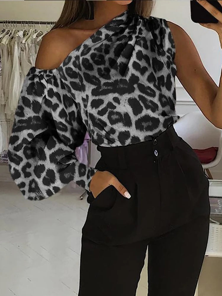 Blusa Feminina Ombro Único Elegante