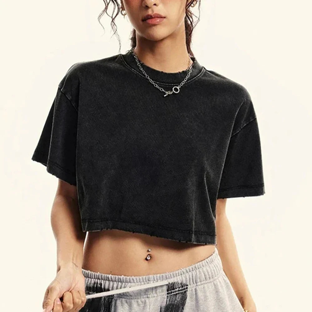 Camiseta Vintage Cropped