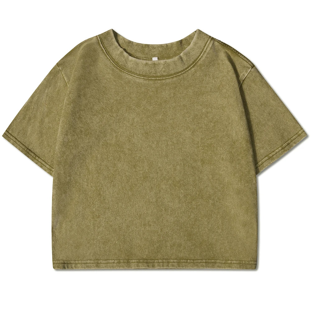 Camiseta Vintage Cropped