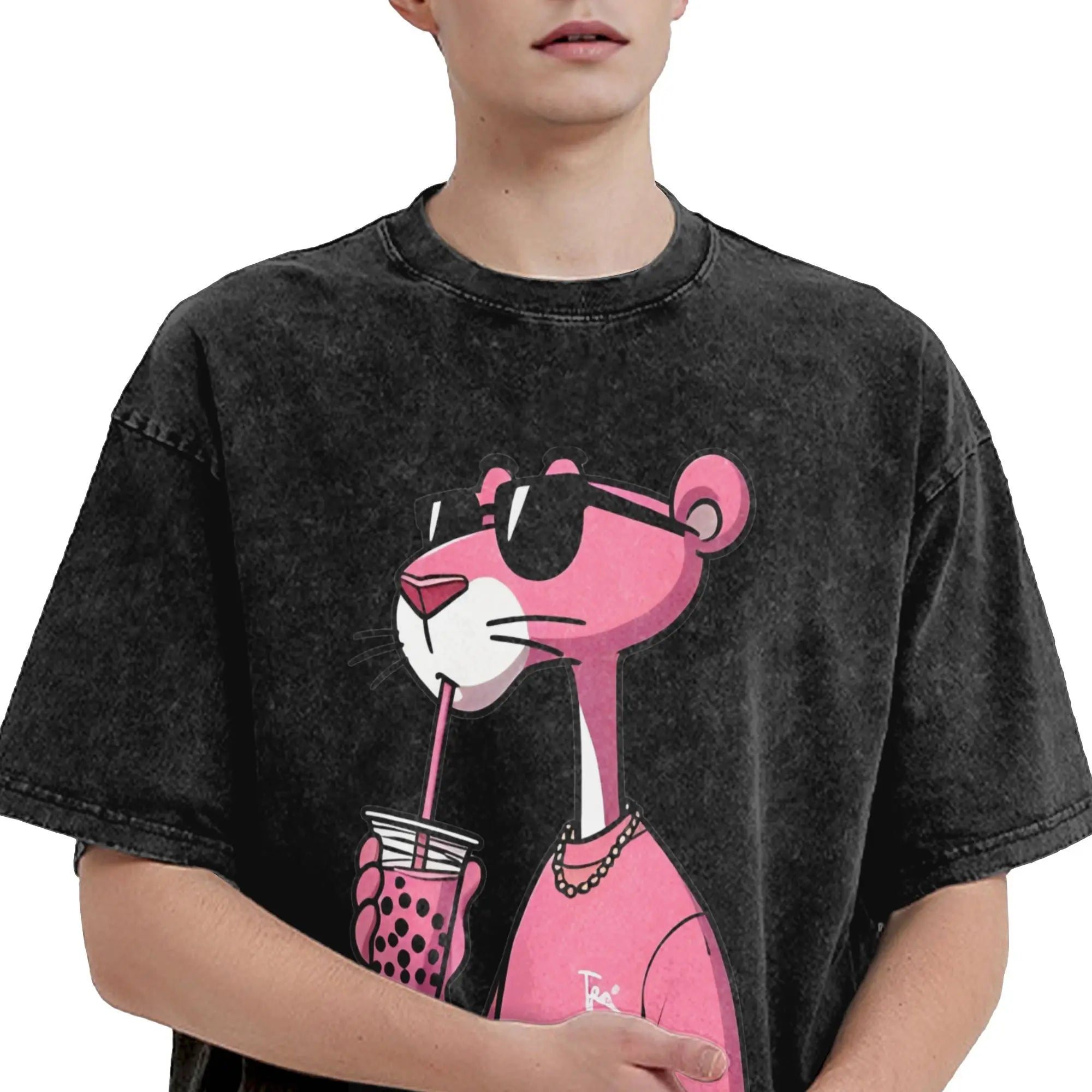 Camiseta Masculina “PINK PANTHERS DRINKING”