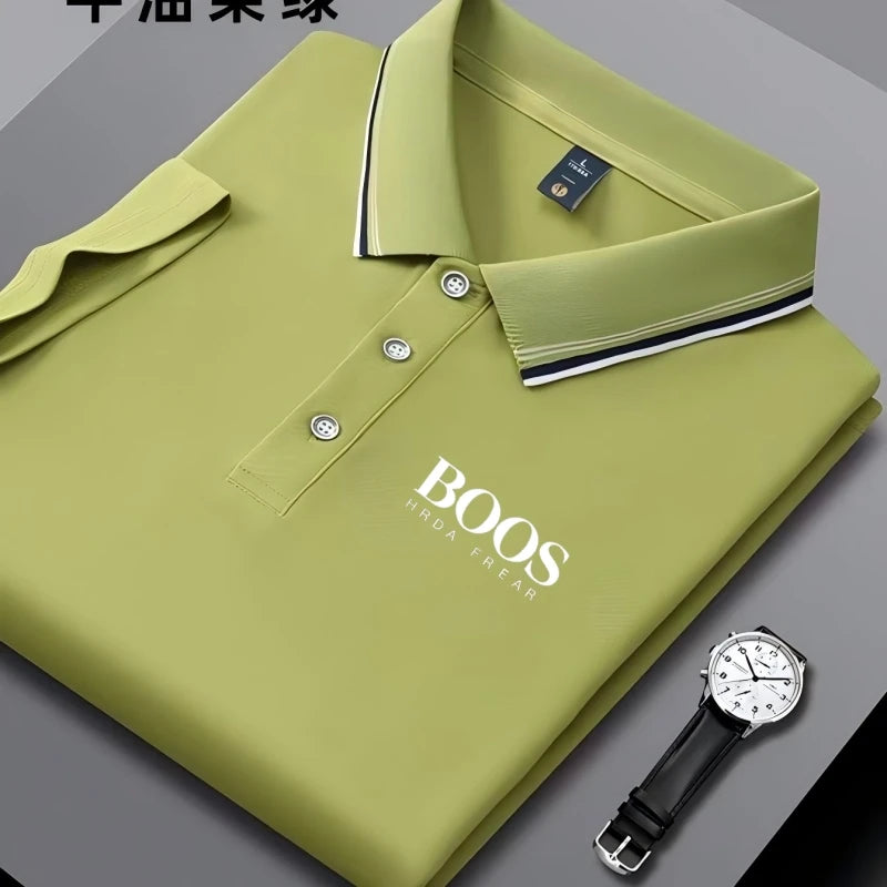 Polo Masculina Bordada Business Casual