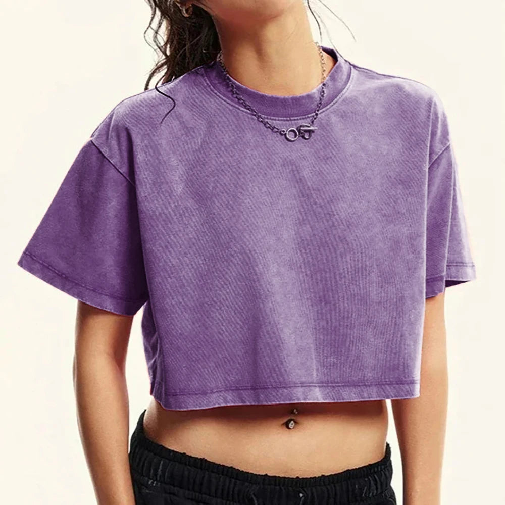 Camiseta Vintage Cropped