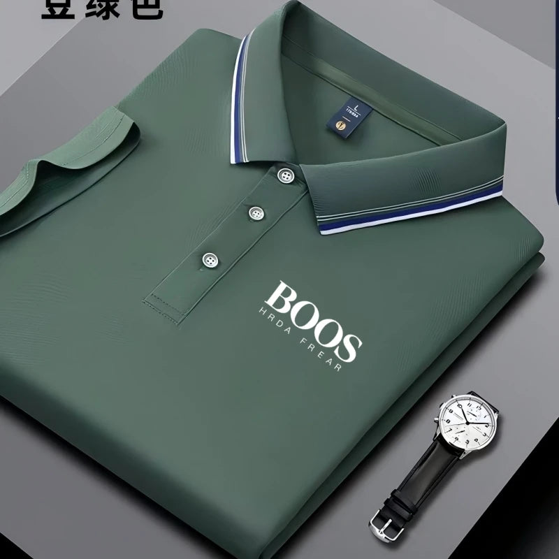 Polo Masculina Bordada Business Casual