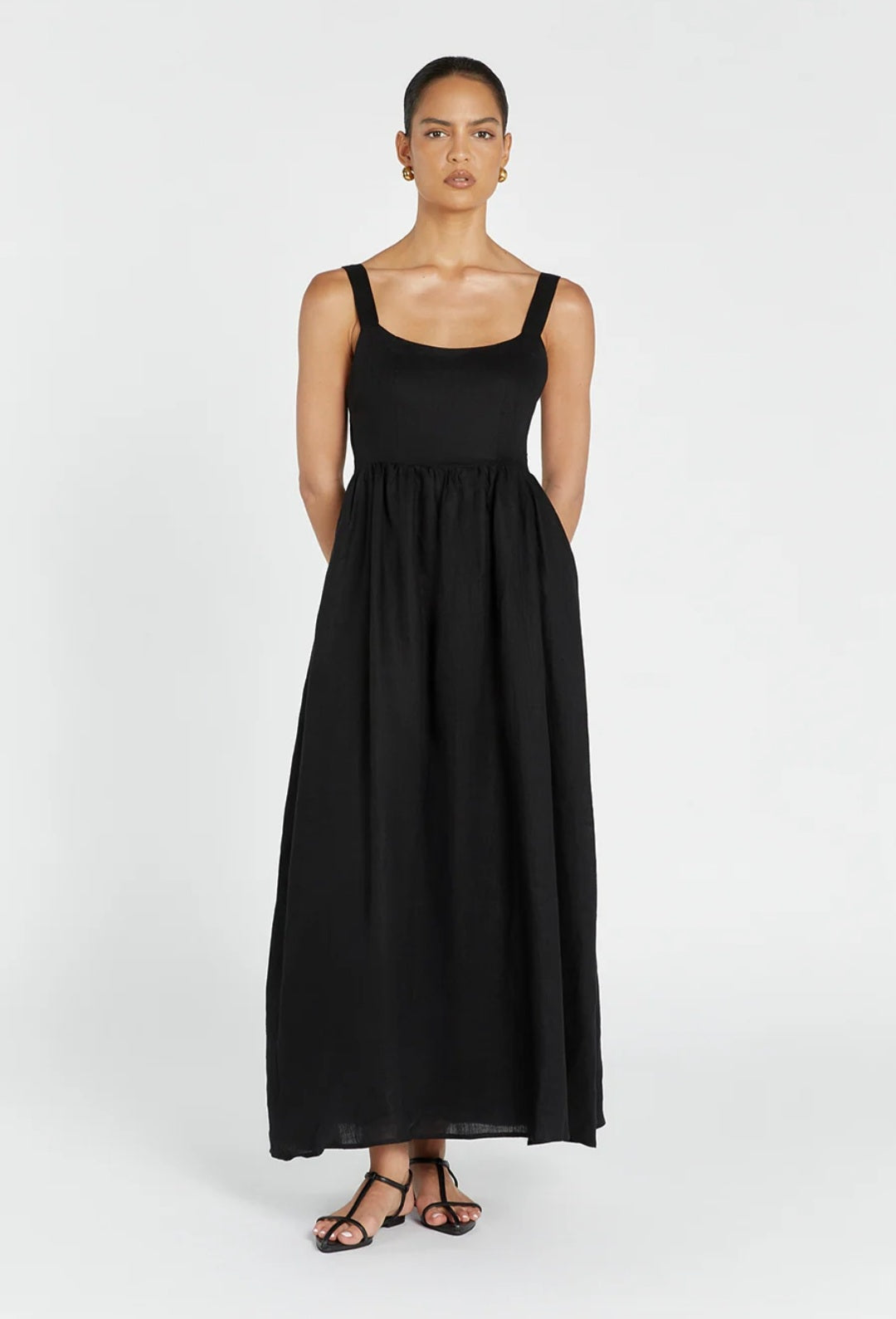 Vestido de Linho Preto