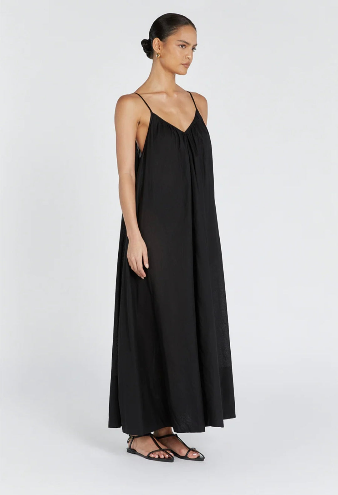 Vestido de Algodão Preto