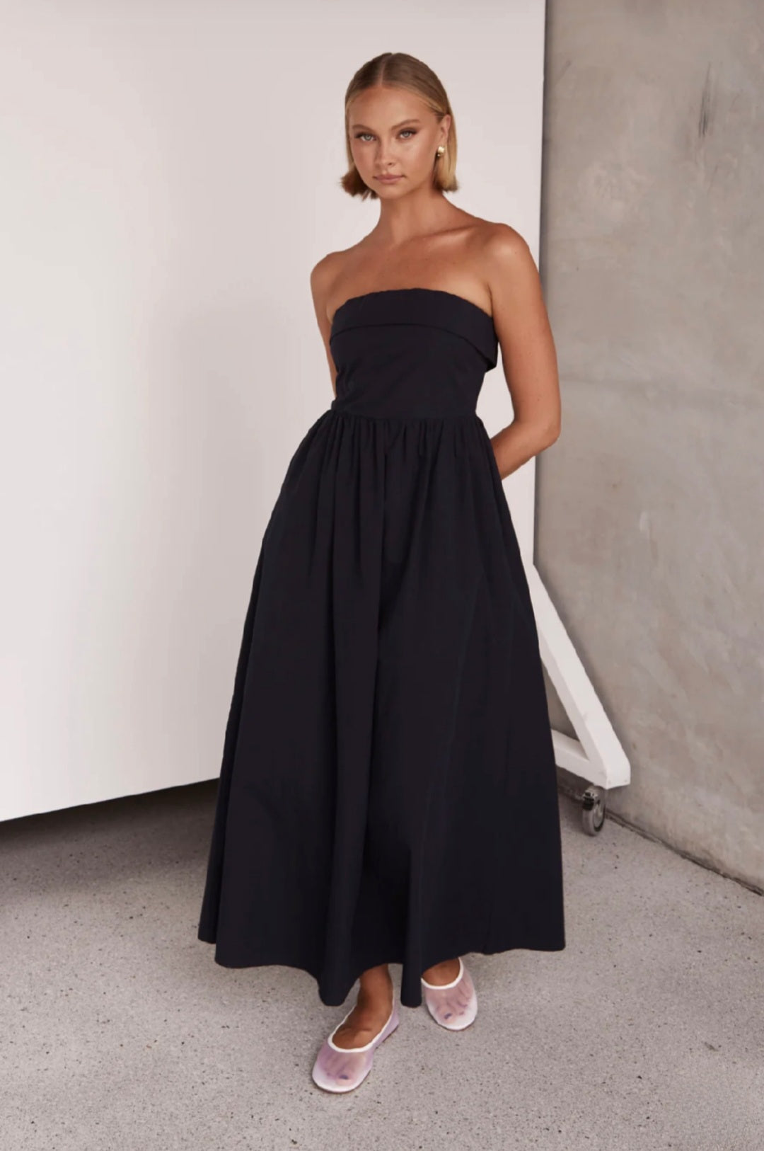 Vestido de Algodão Preto