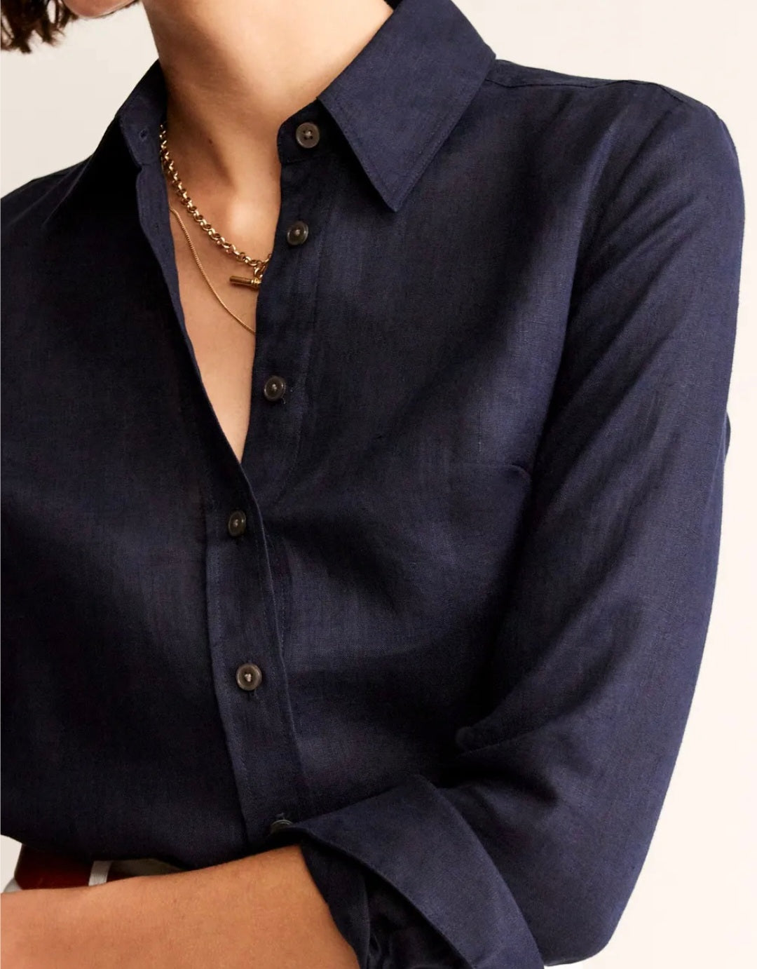 Camisa de Linho Azul