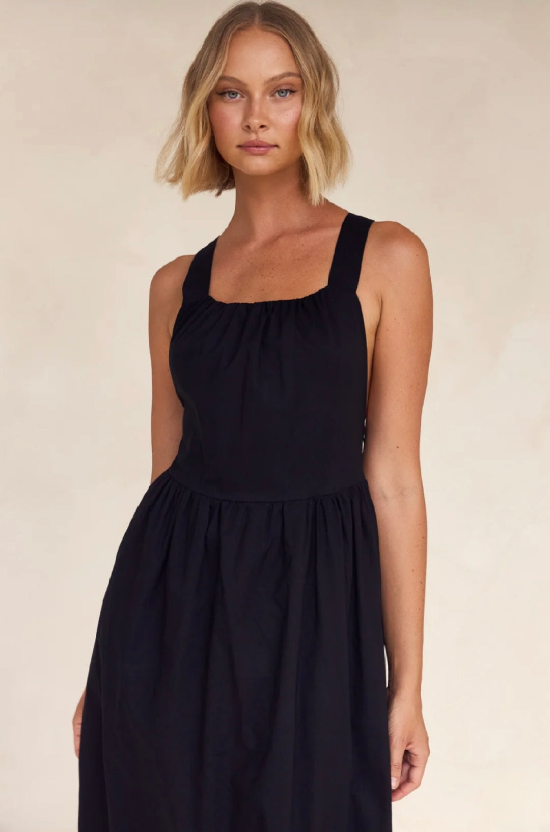 Vestido de Algodão Preto