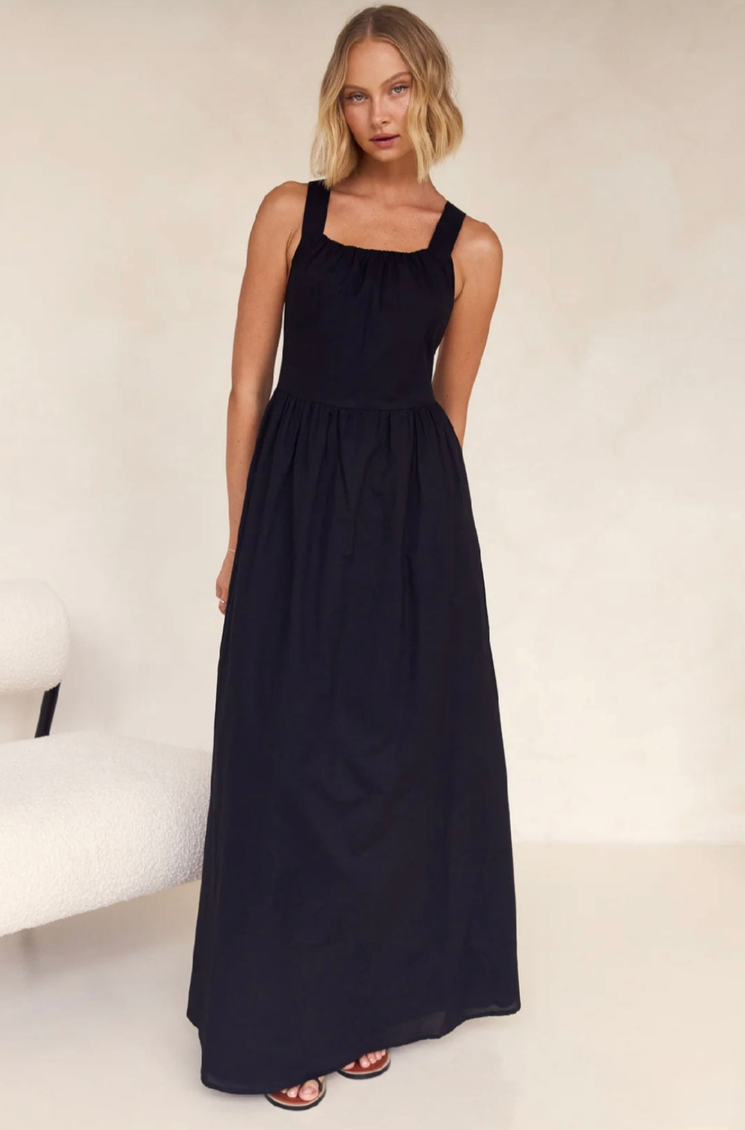 Vestido de Algodão Preto