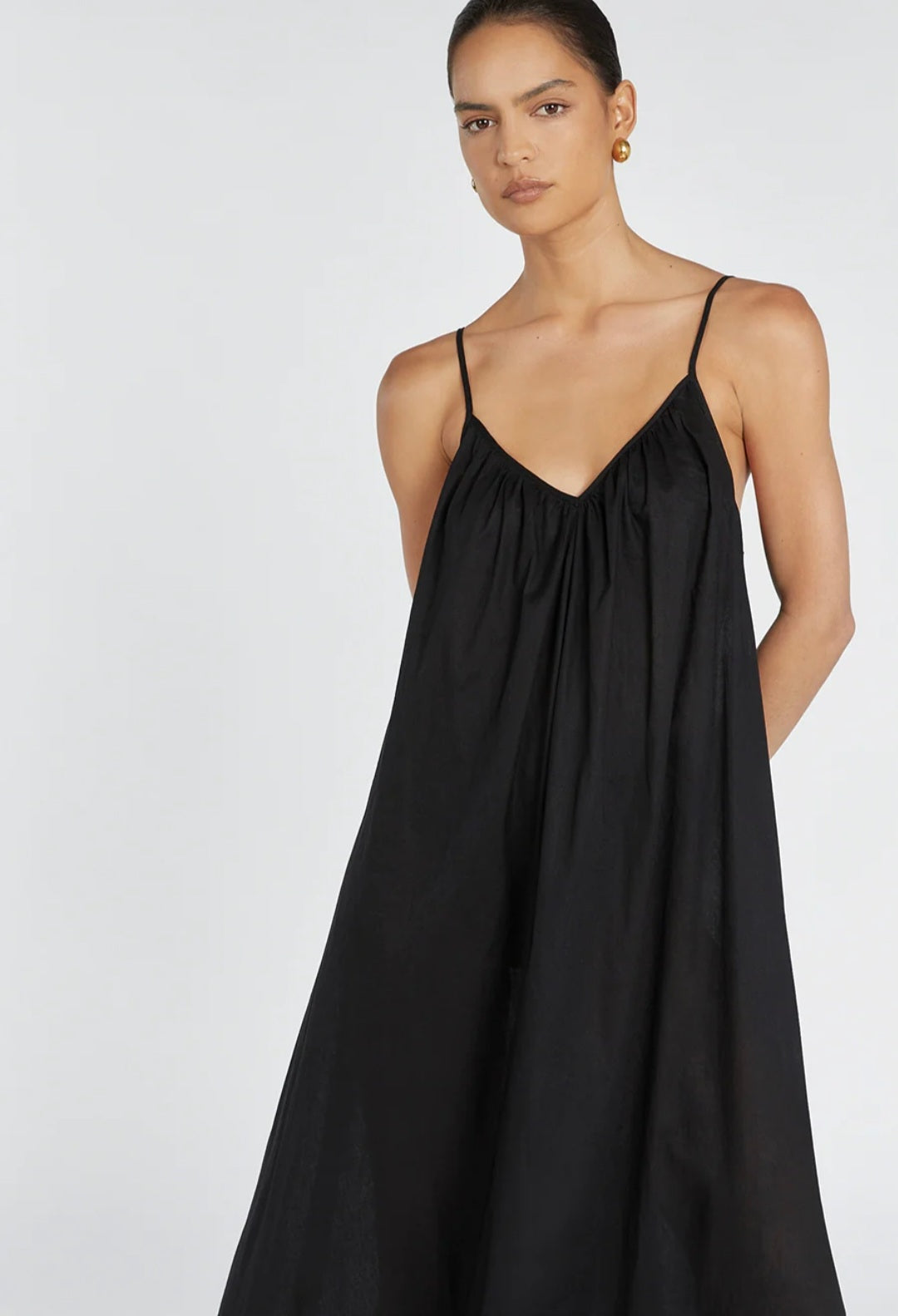 Vestido de Algodão Preto