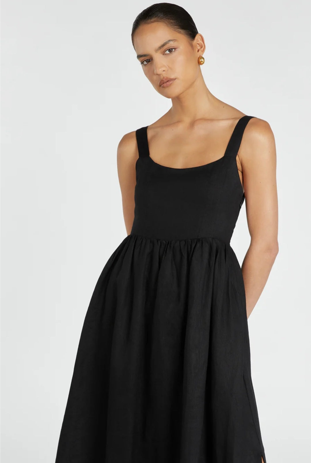 Vestido de Linho Preto