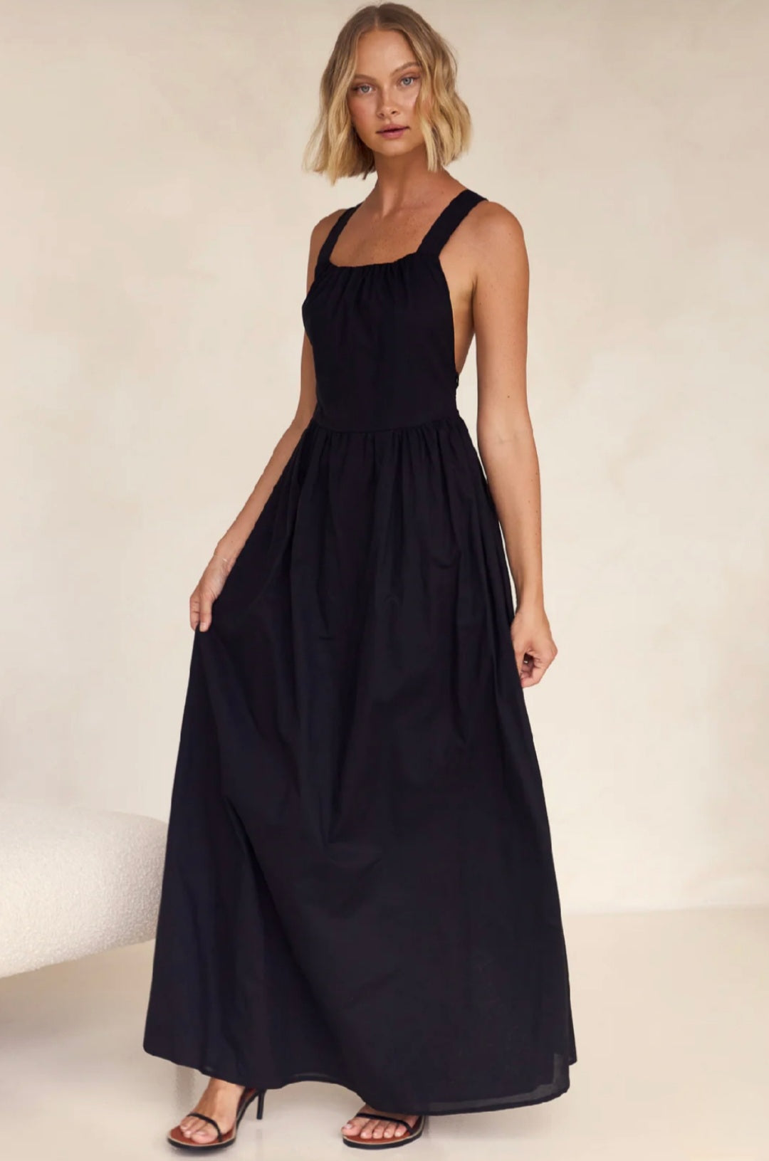 Vestido de Algodão Preto