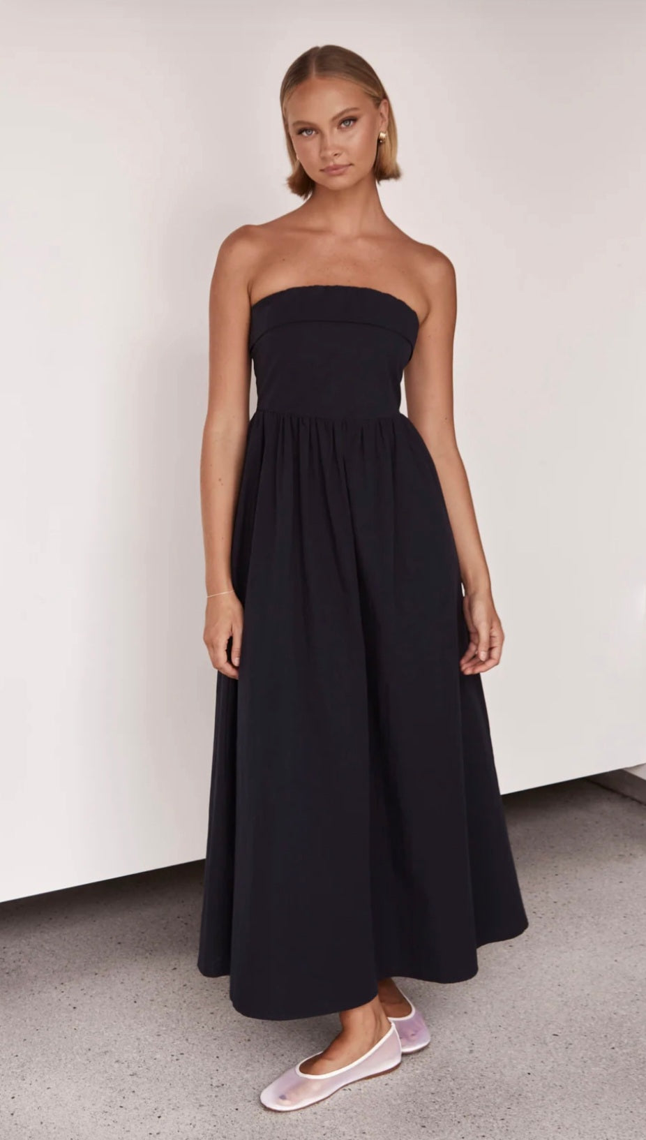 Vestido de Algodão Preto
