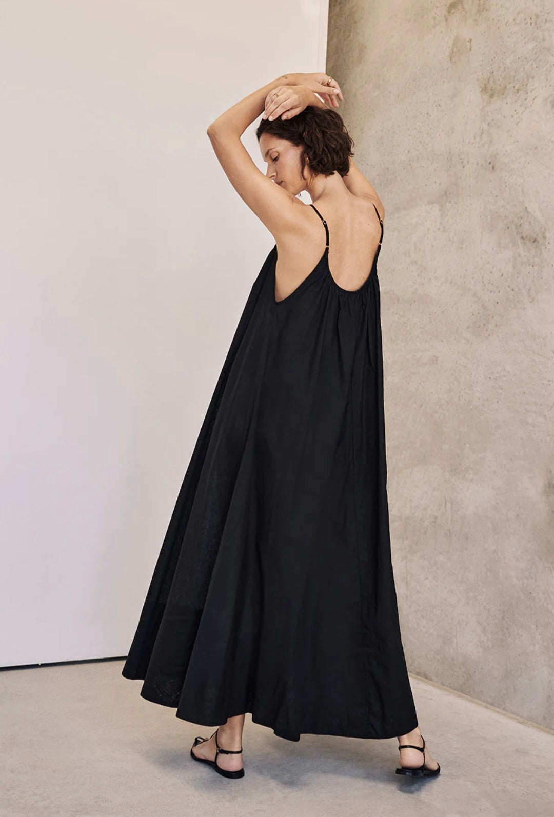 Vestido de Algodão Preto