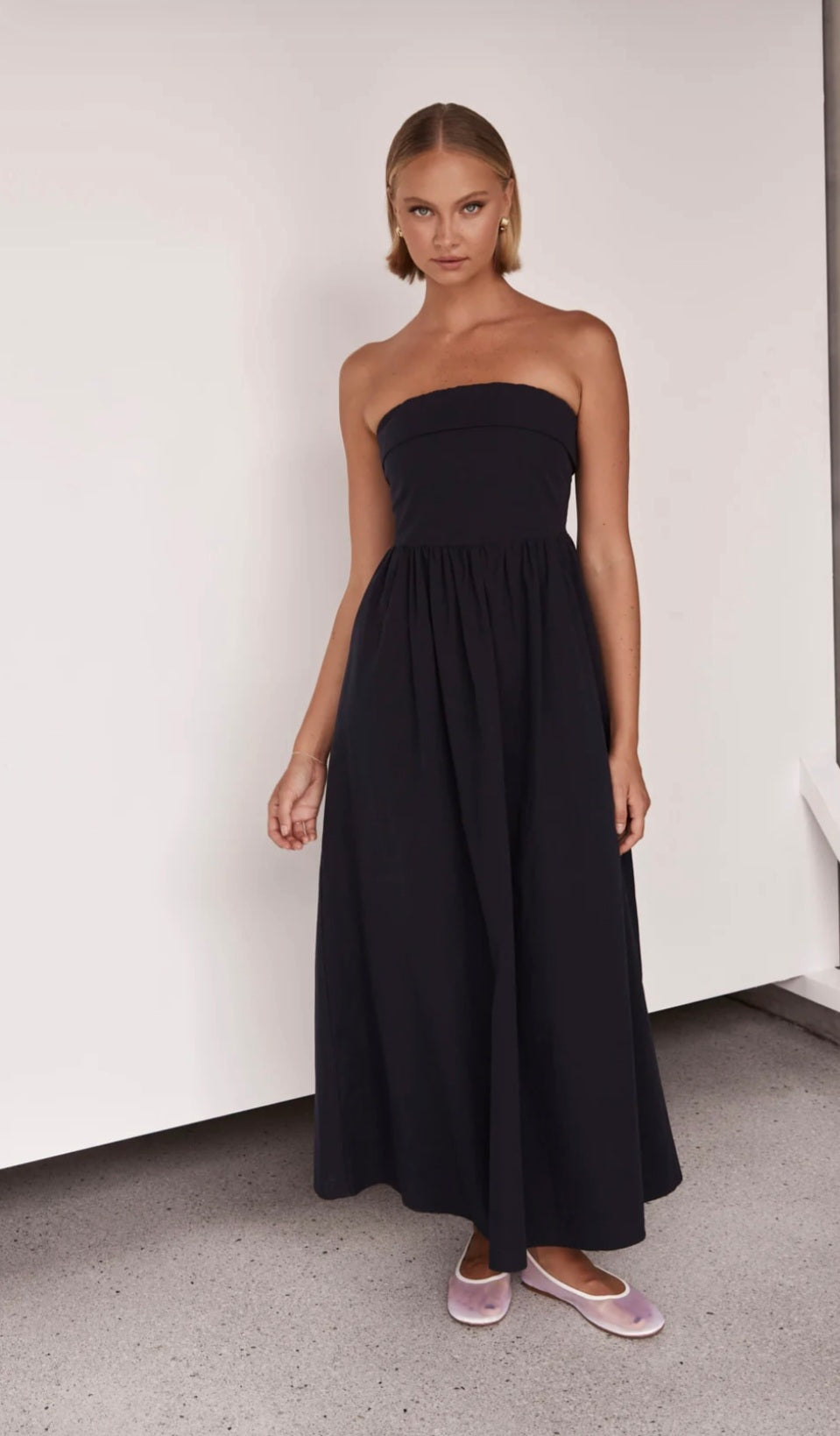 Vestido de Algodão Preto