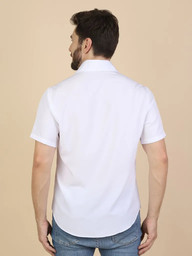 Camisa Social Masculina Manga Curta